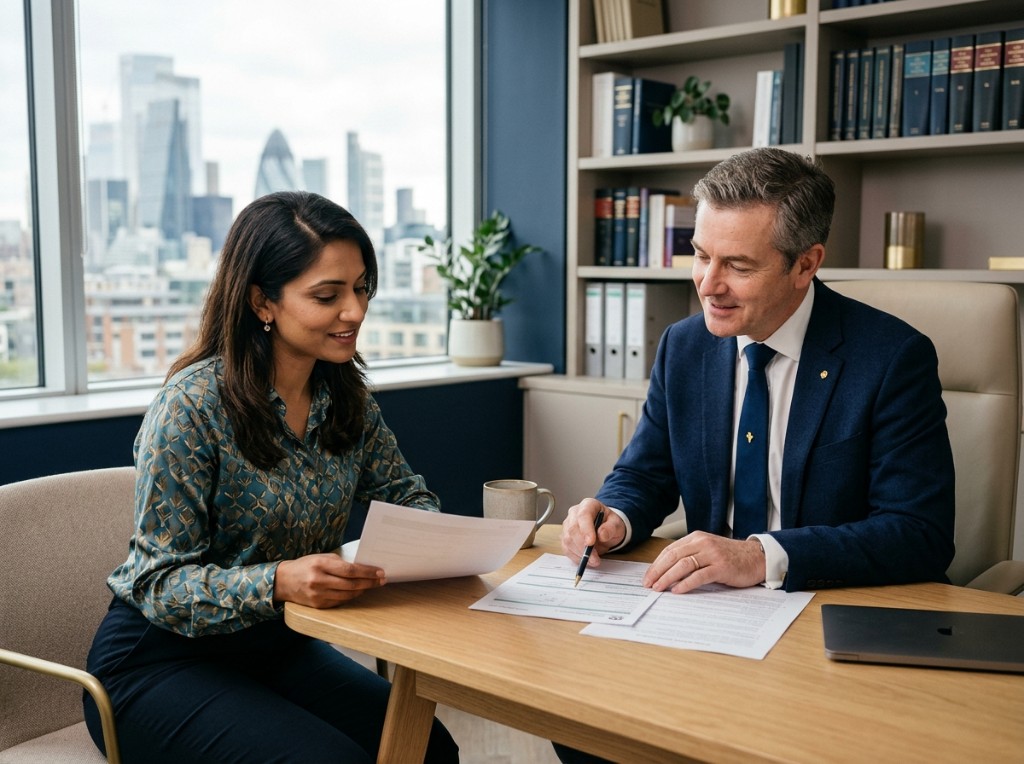 Benson Legal Services solicitors reviewing a case together